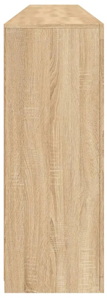 Aparador com luzes LED 162x37x100 cm carvalho sonoma