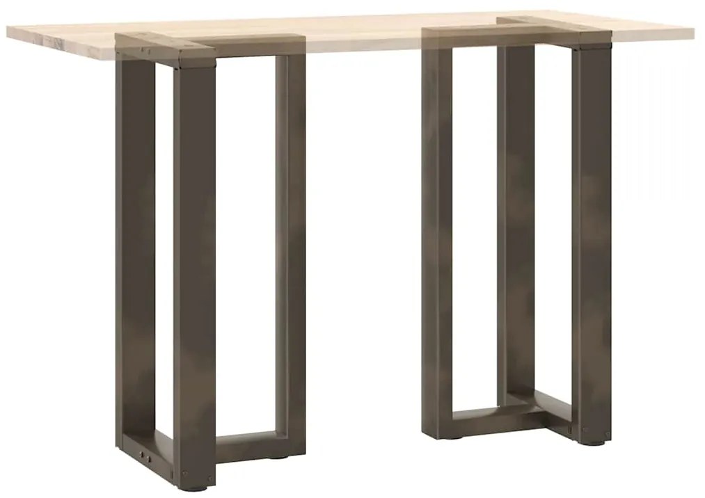 Pés de mesa de bar em forma de T, 2 peças, preto, 40x35x(90-91) cm, aç