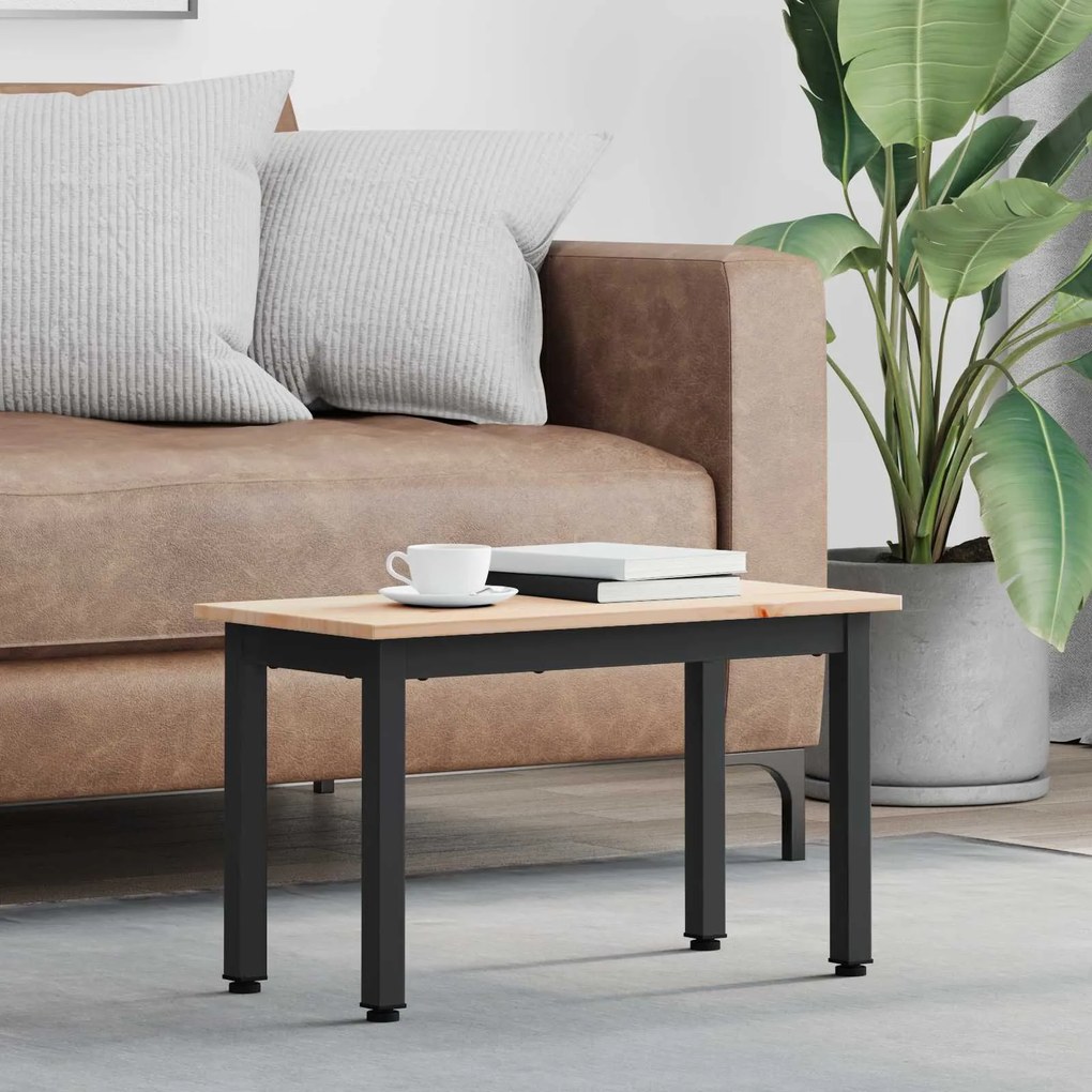 vidaXL Mesa de centro Natural 60 x 30 x 36 cm