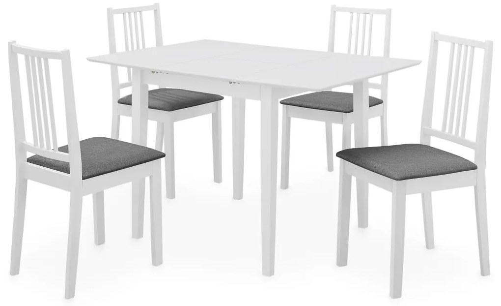 5 pcs conjunto de jantar MDF branco