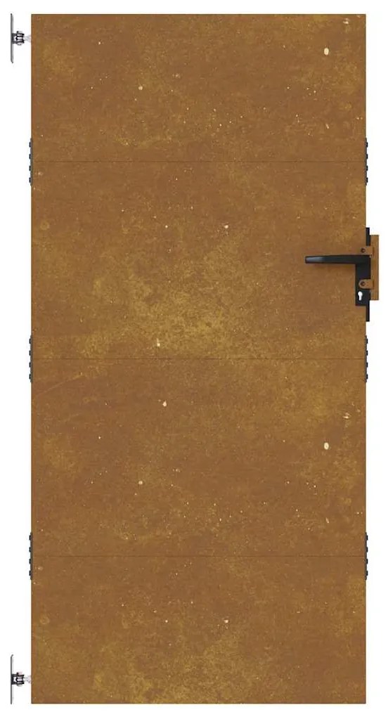 Portão de jardim 85x175 cm aço corten