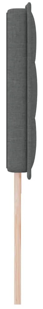 Cabeceira Design Linhas Cinza Escuro 100 cm Tecido