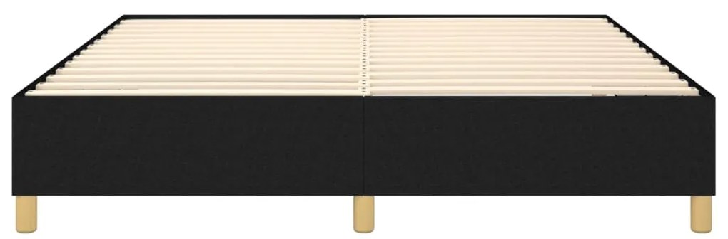Estrutura de cama sem colchão 180x200 cm tecido preto