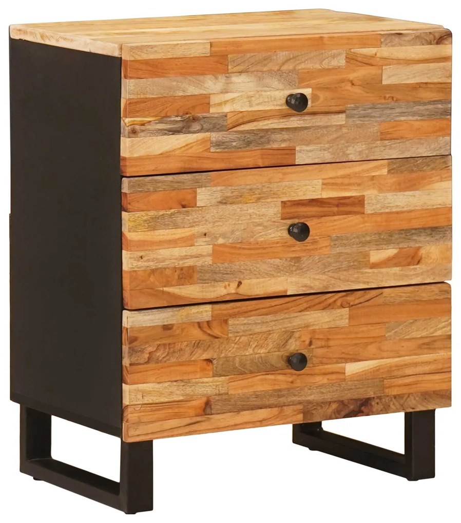 vidaXL Gabinete de Cama com gaveta Castanho 50 x 33 x 62 cm