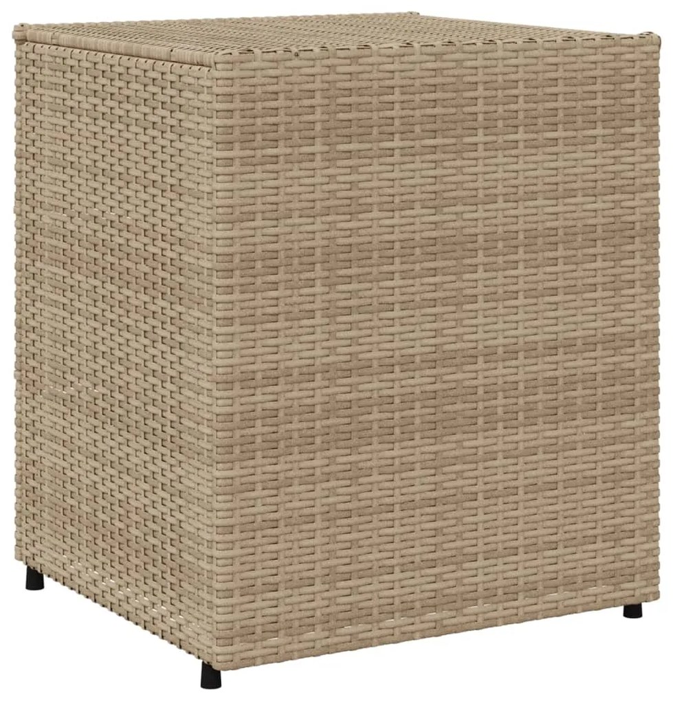 Armário de arrumação para jardim 55x59x69 cm vime PE bege