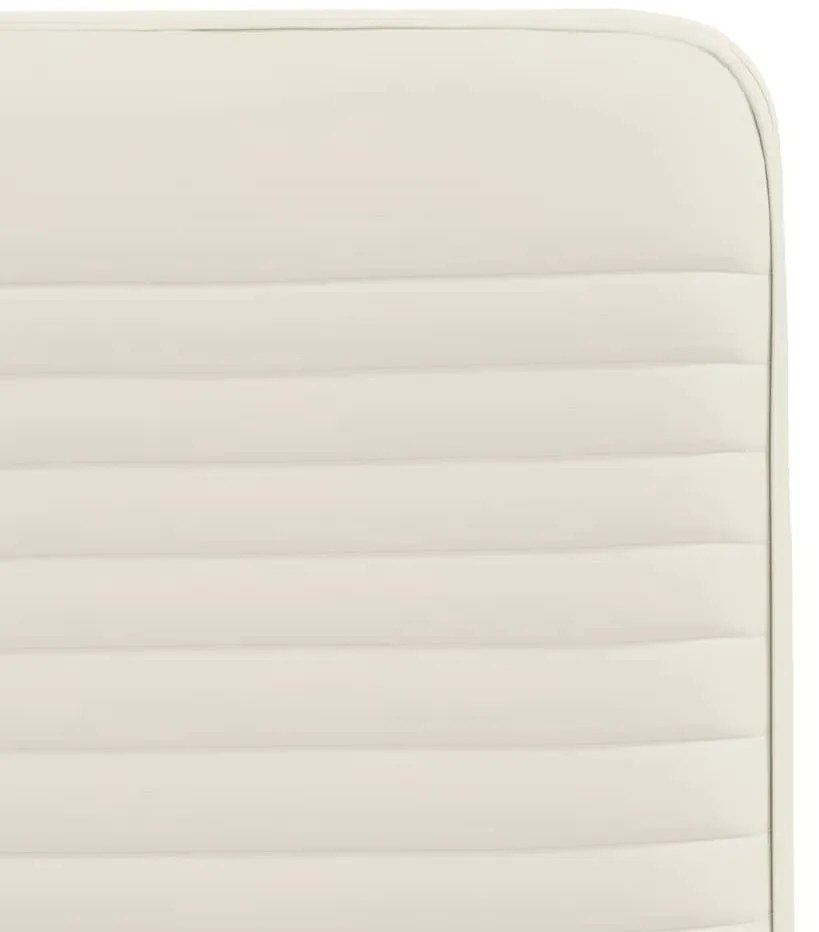 Cadeiras de jantar 6 pcs veludo cor creme
