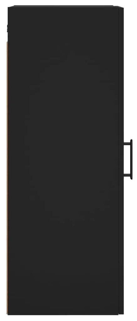 Armário de parede 34,5x34x90 cm preto
