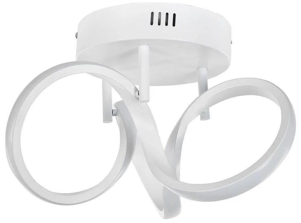 Candeeiro de teto LED em metal branco MONGO Beliani