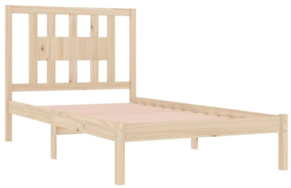 Estrutura de cama 100x200 cm pinho maciço