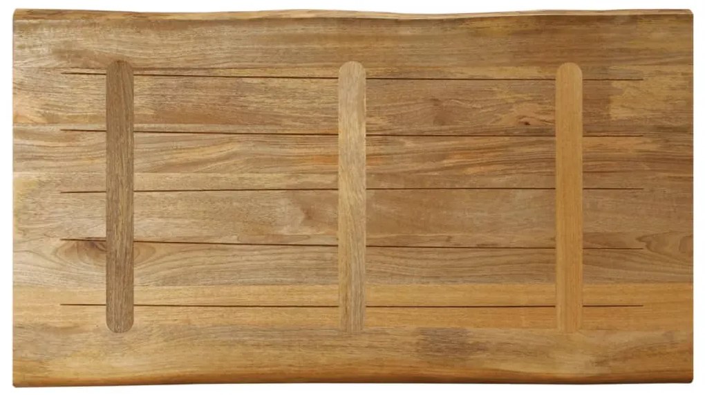 Tampo de mesa c/borda viva 110x60x2,5cm mangueira áspera maciça