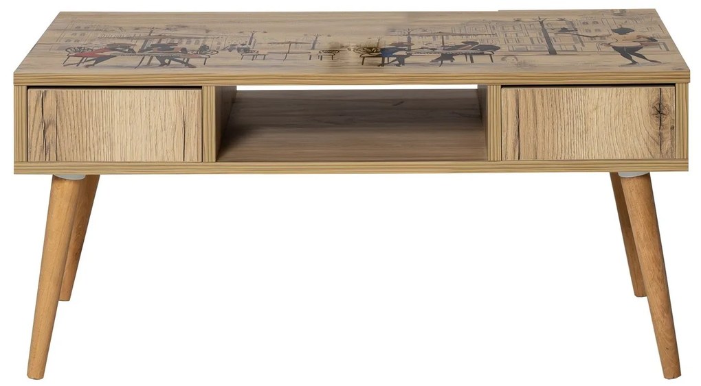 Mesa de Centro Broadway – Pinho Atlântico – 97x45x55 cm