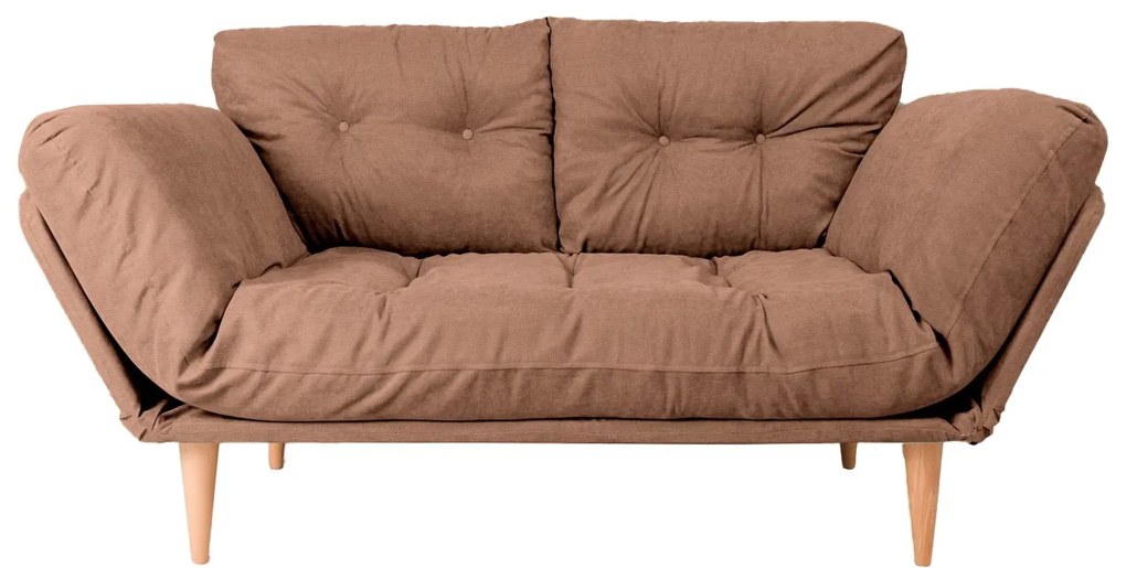Mesa de Centro Selin Metal Ferforje – Nogueira e Preto – 90x90x38 cm