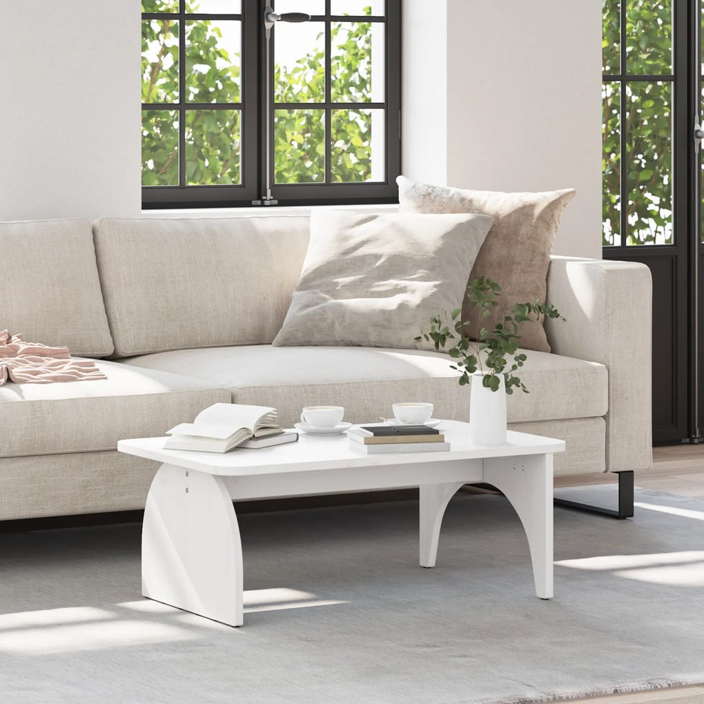 vidaXL Mesa de centro Branco 80 x 50 x 31 cm