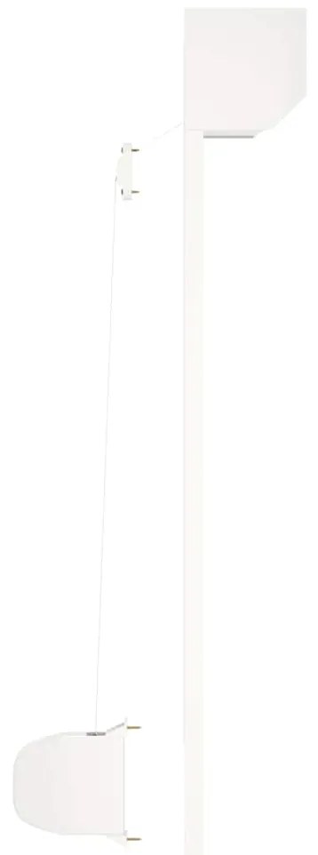 Persiana de enrolar em alumínio 70x100 cm branco