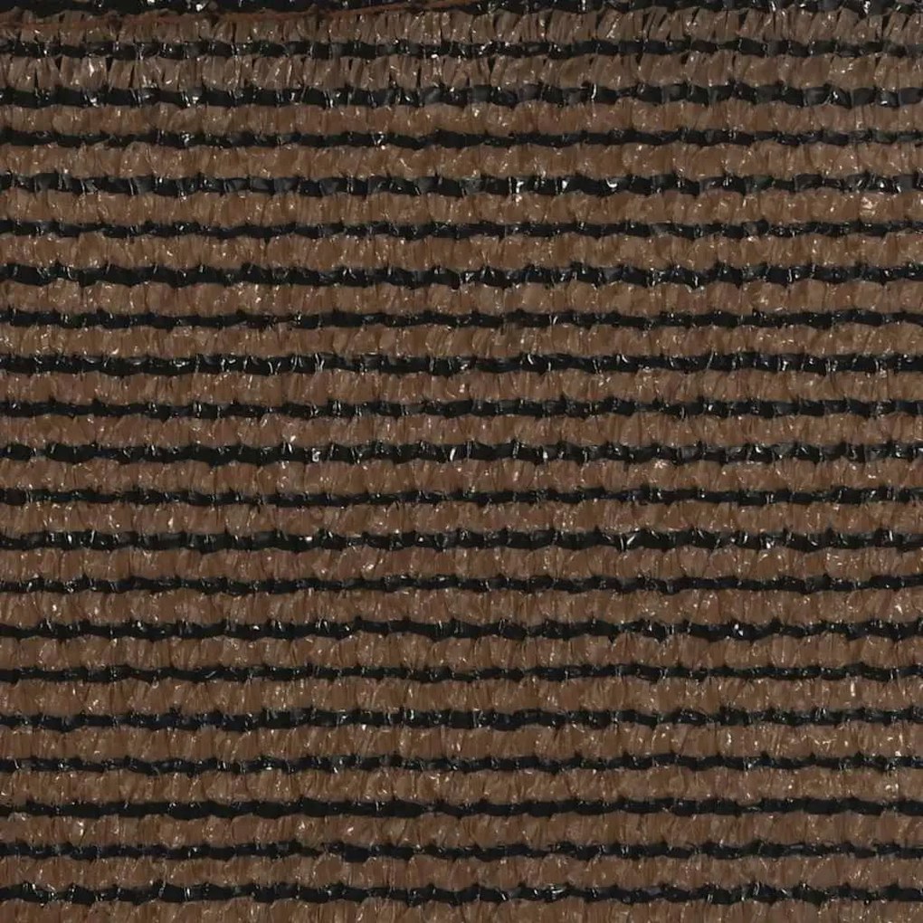 Para-sol estilo vela 160 g/m² 3x4x5 m PEAD castanho