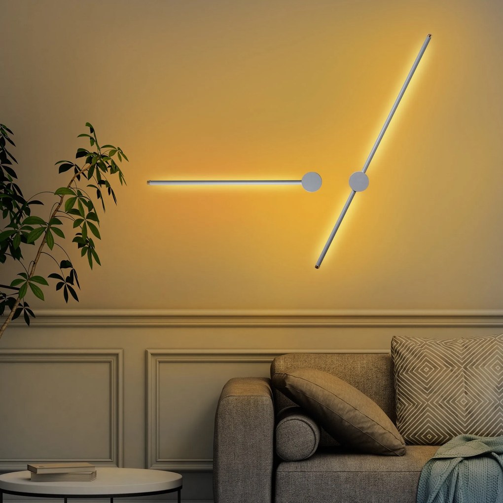 Aplique de Parede Sword – Branco – 91x10x7 cm