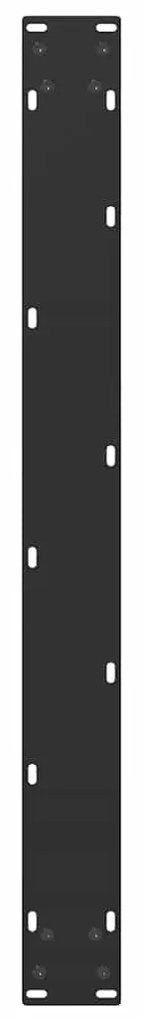 Pés de mesa de jantar em forma de U, 2 peças, preto, 90x (72-73) cm, a
