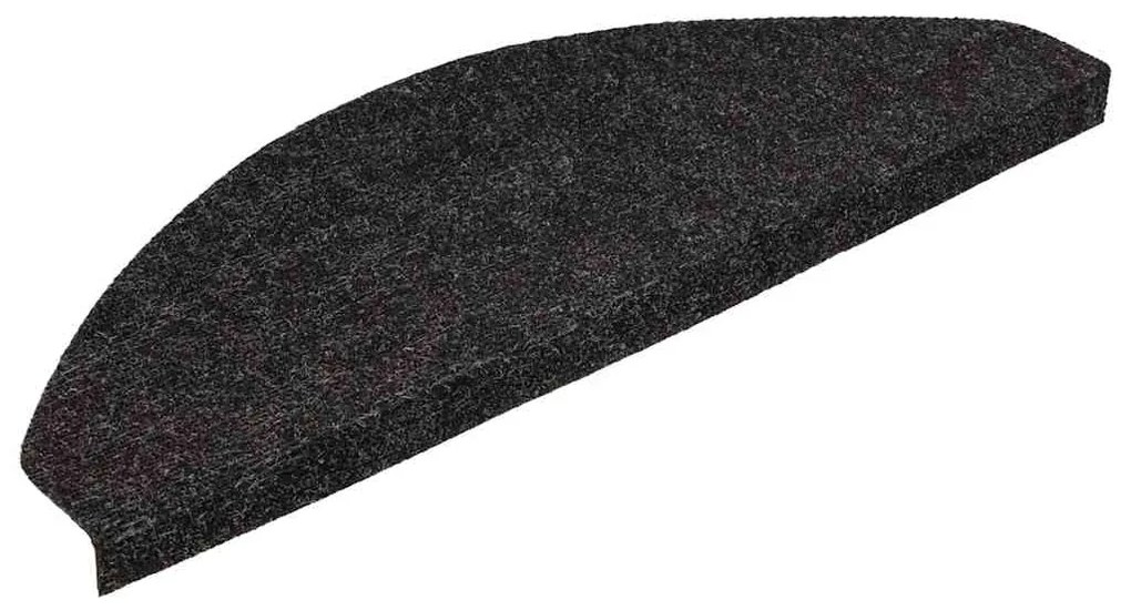 Tapetes de escada adesivos 30 pcs 65x22,5x3,5 cm antracite