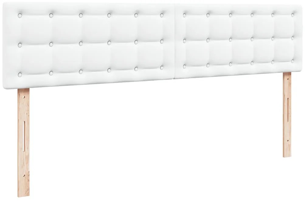 Estrutura de cama otomana com colchão branco couro falso