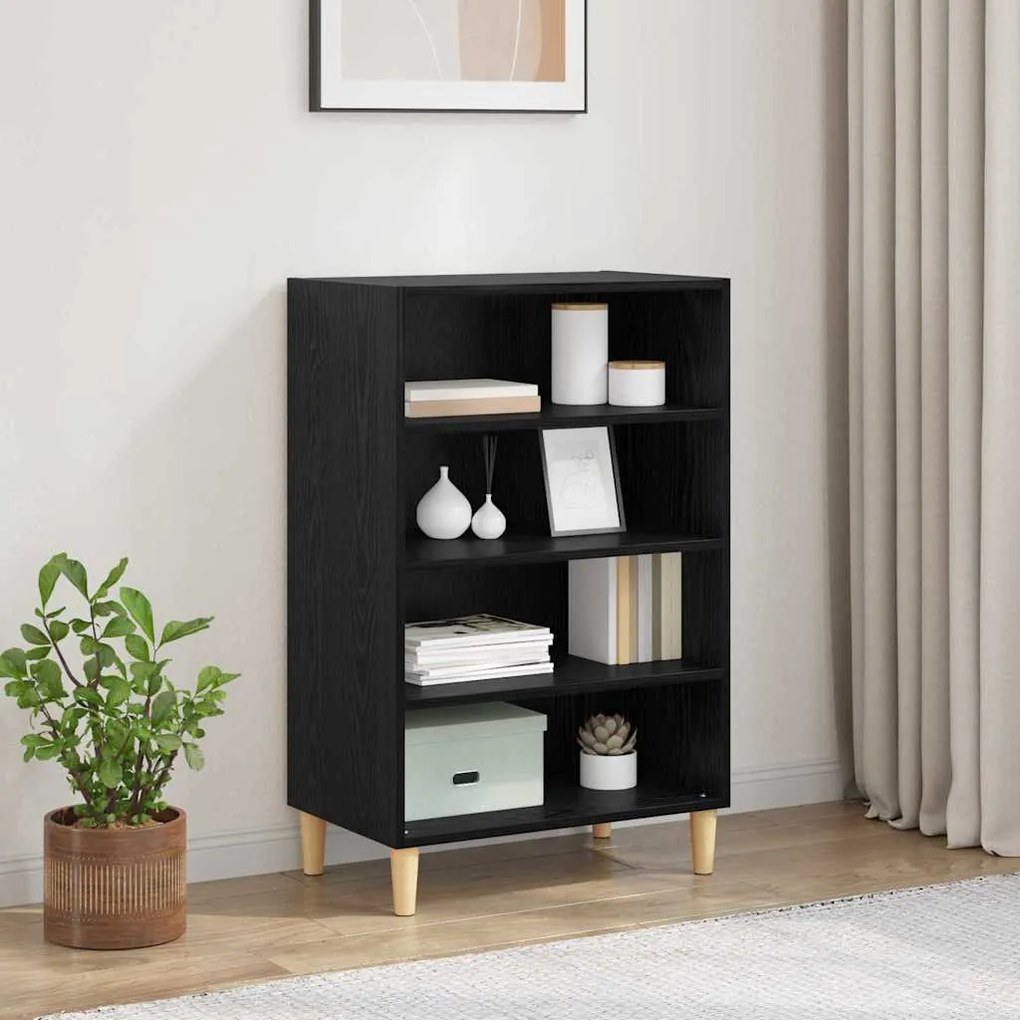 vidaXL Buffet Carvalho preto 57 x 35 x 89.5 cm Madeira processada