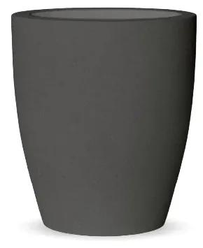 Vaso de flores colorido redondo Polietileno CASA, JARDIM, RESTAURANTE, BAR VIOLETA 30 (ø30x33 cm) - Cinzento