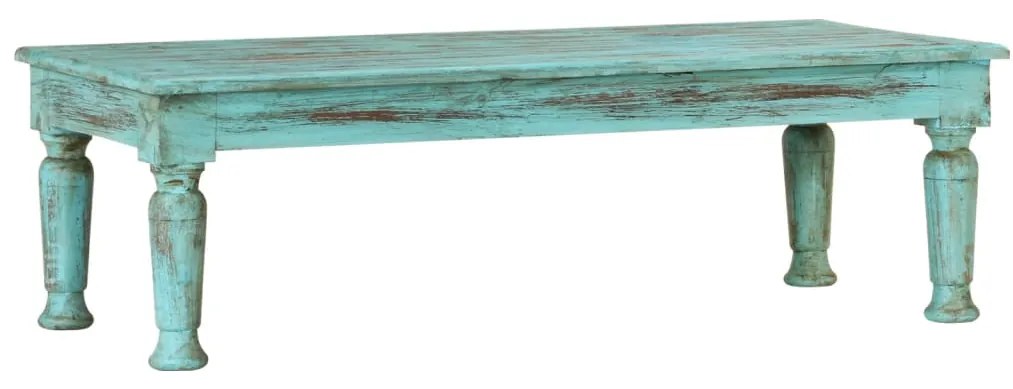 Mesa de centro 110x50x34 cm madeira recuperada maciça