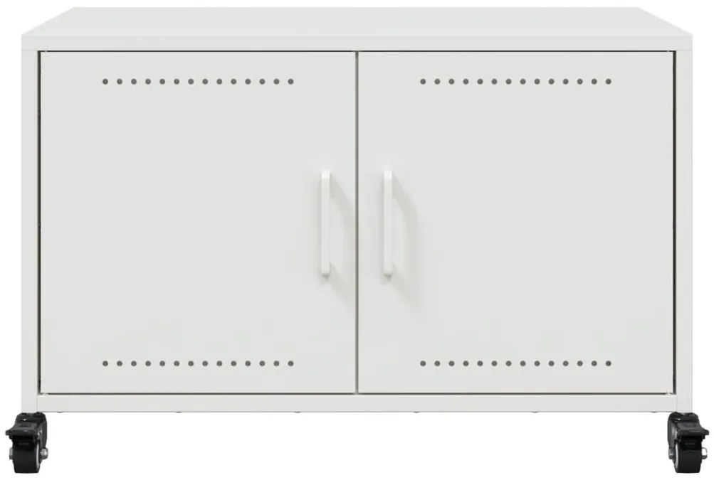 Móvel de TV 68x39x43,5 cm aço branco