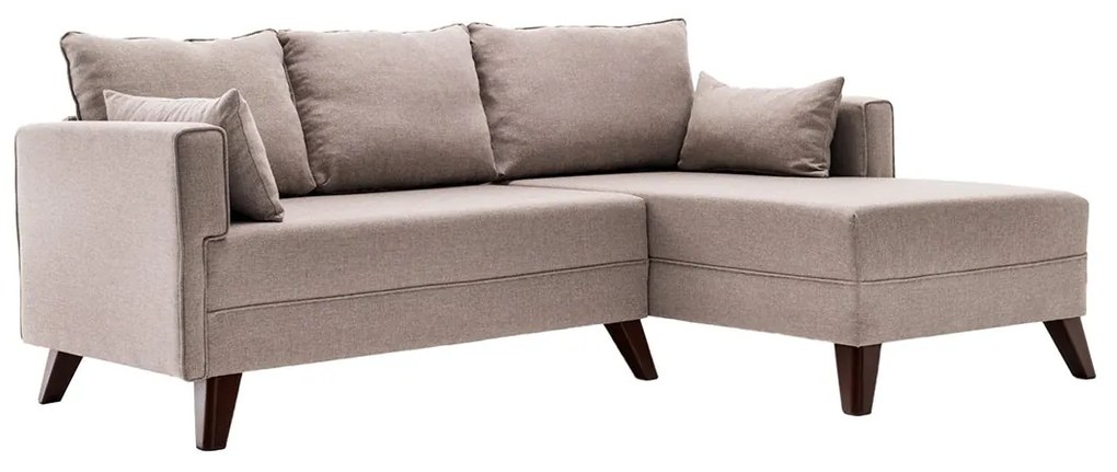 Sofá-Cama de Canto Bella – Creme – 205 x 85 x 140 cm