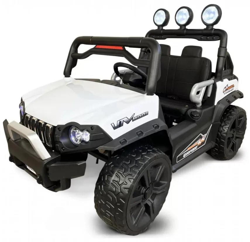 Carro eletrico crianças Todo terreno buggy guepard 2 Lugares branco