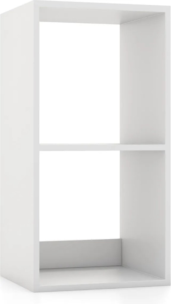 Estante com 2 cubos anti-inclinação 35 x 33 x 33 x 69,5 cm Branco