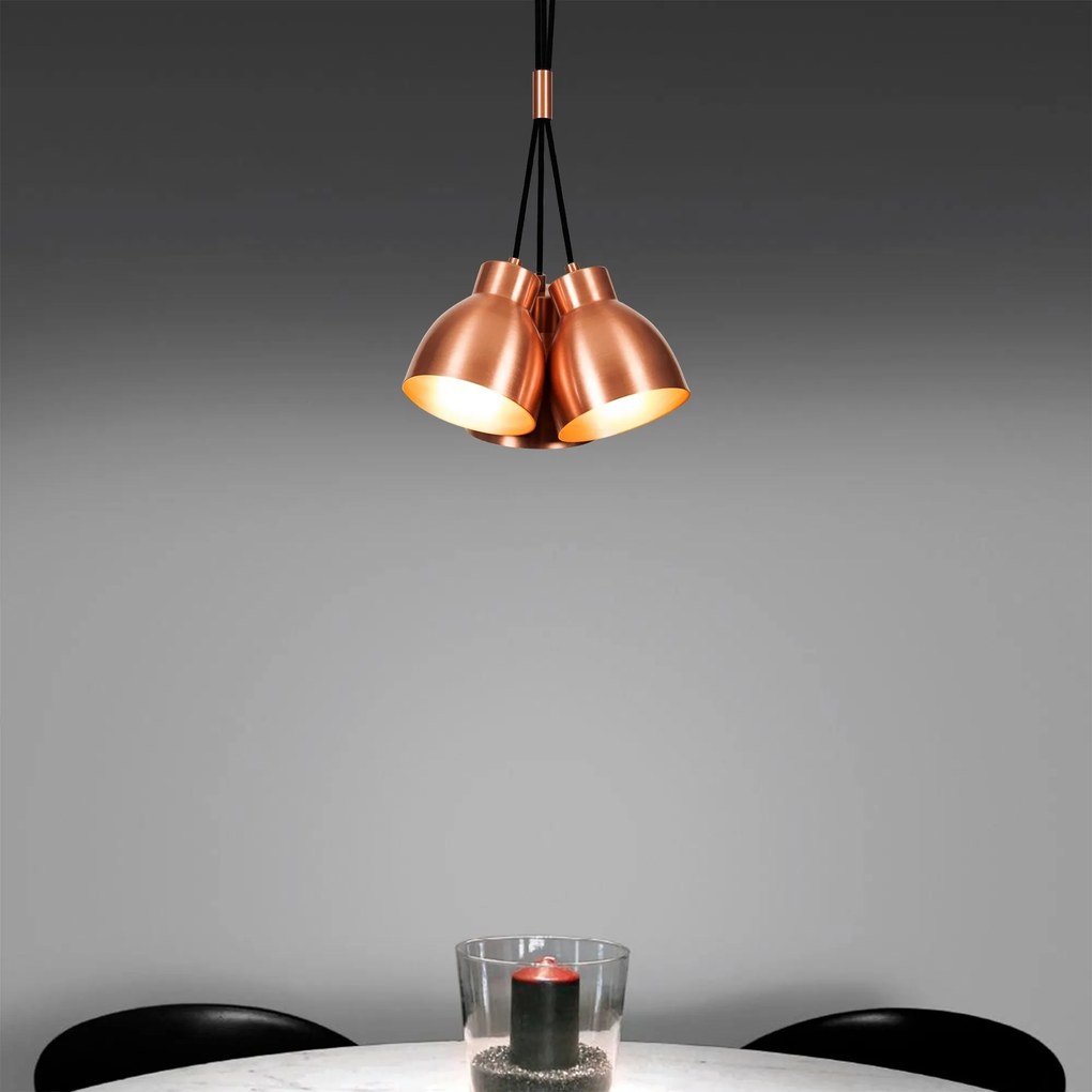 Candeeiro de Teto Sivani – Cobre – 30 cm de Diâmetro
