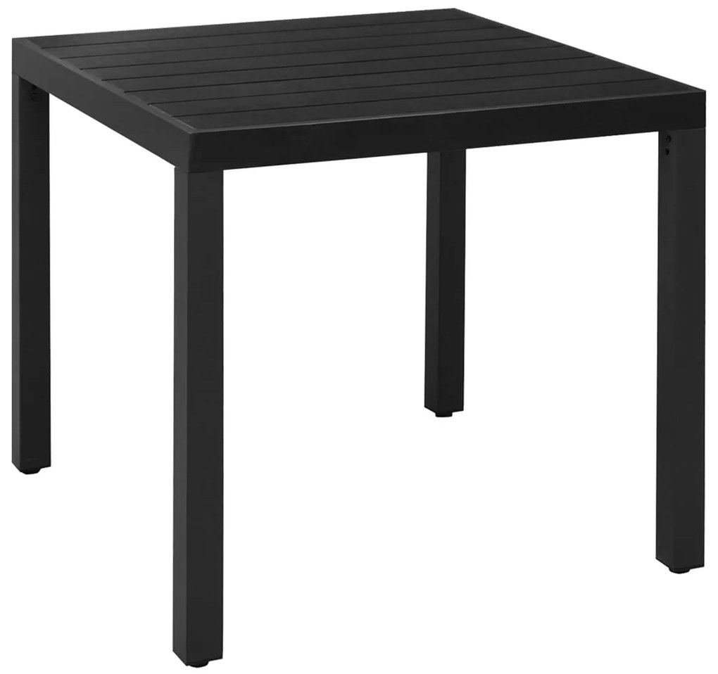 3 pcs conjunto de jantar para jardim preto e castanho
