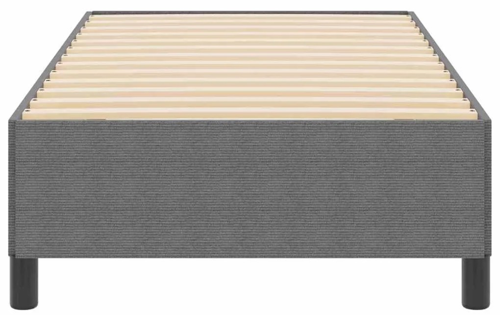 Estrutura de Cama vidaXL Cinzento-claro 90x200 cm Tecido de Corduroy