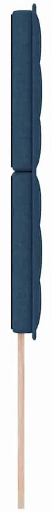 Cabeceira LED Design em Linhas Azul 100 cm Tecido
