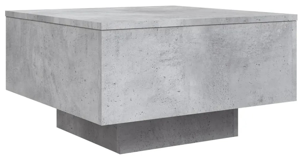 Mesa de centro 55x55x31 cm derivados de madeira cinza-cimento