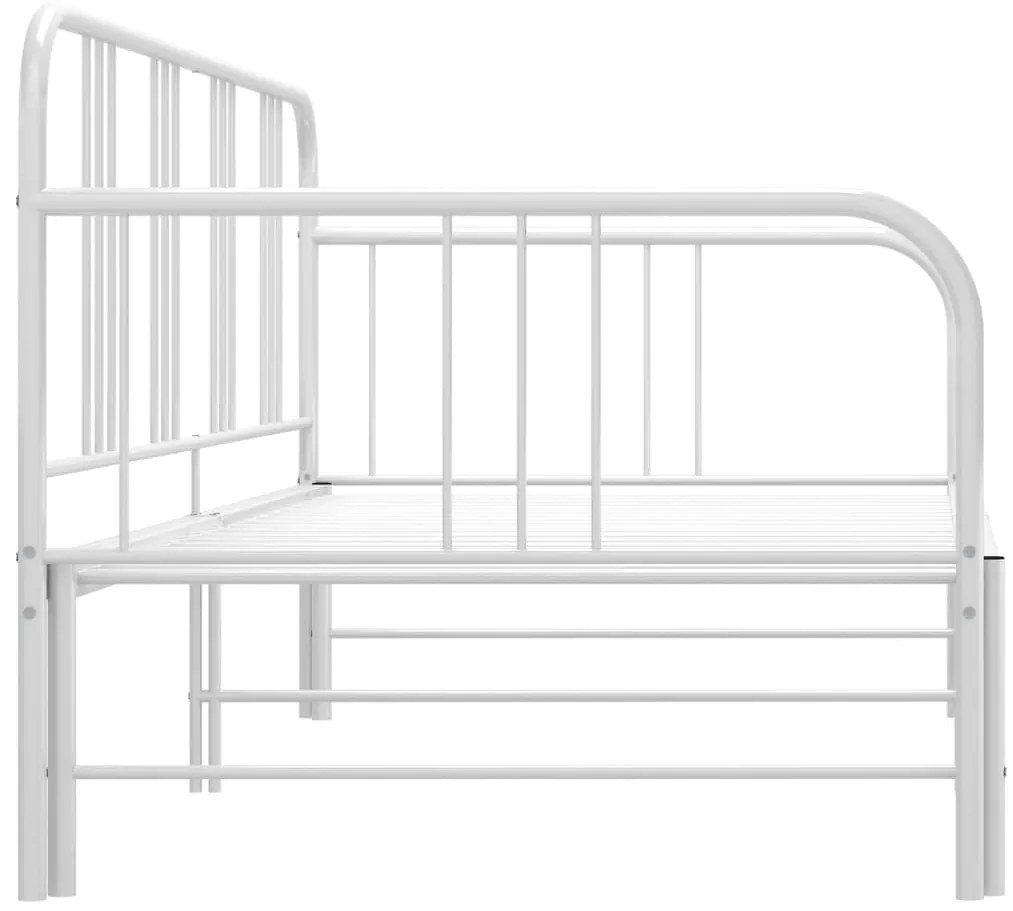 Estrutura sofá-cama de puxar 90x200 cm metal branco