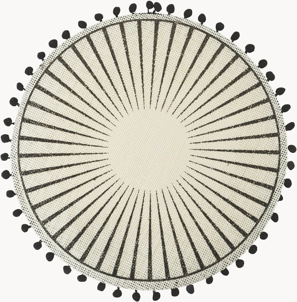 Individuais de mesa Poms, conjunto de 6