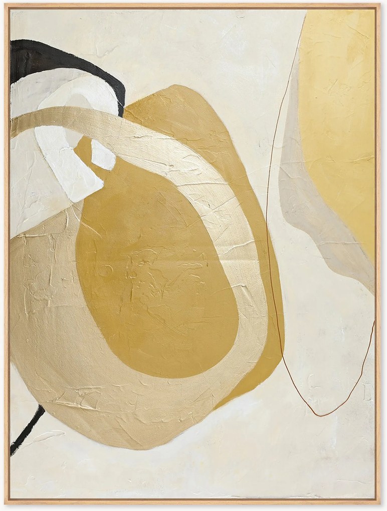 Quadro em tela emoldurado pintado à mão Stardust