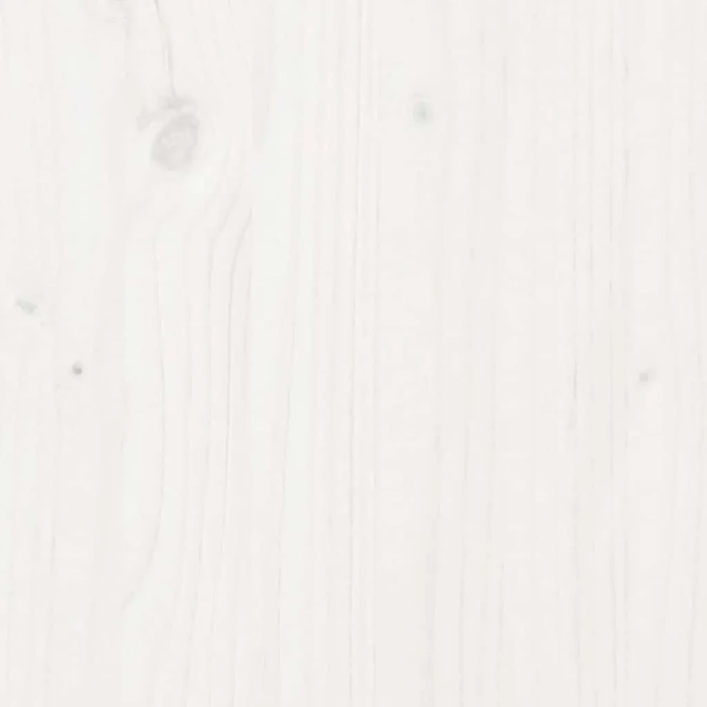 Estrutura de cama com gavetas 160x200 cm pinho maciço branco