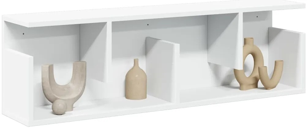 vidaXL Armário parede 100x20x30 cm madeira processada branco