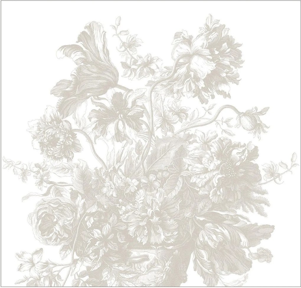 Papel de parede Frans Uyterlinde - Engraved Flowers