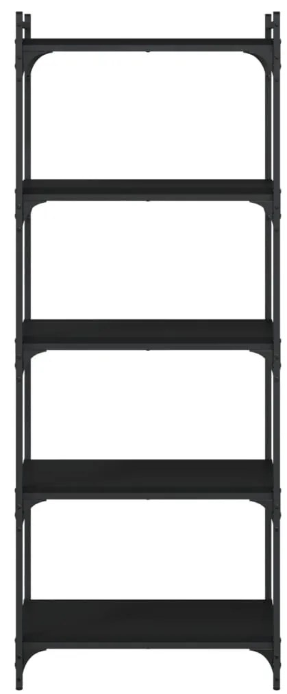 Estante c/ 5 prateleiras 60x30x154cm derivados de madeira preto