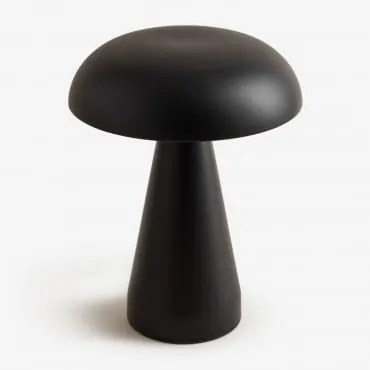 Lâmpada De Mesa ↑20 Cm Led Sem Fios Em Ferro Galina Preto - Sklum