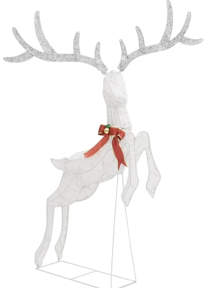 Rena voadora Natal decorativa 120 luzes LED branco frio branco