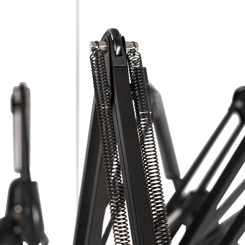Candeeiro de suspensão industrial preto 16 luzes reguláveis - Hobby Spinne Industrial