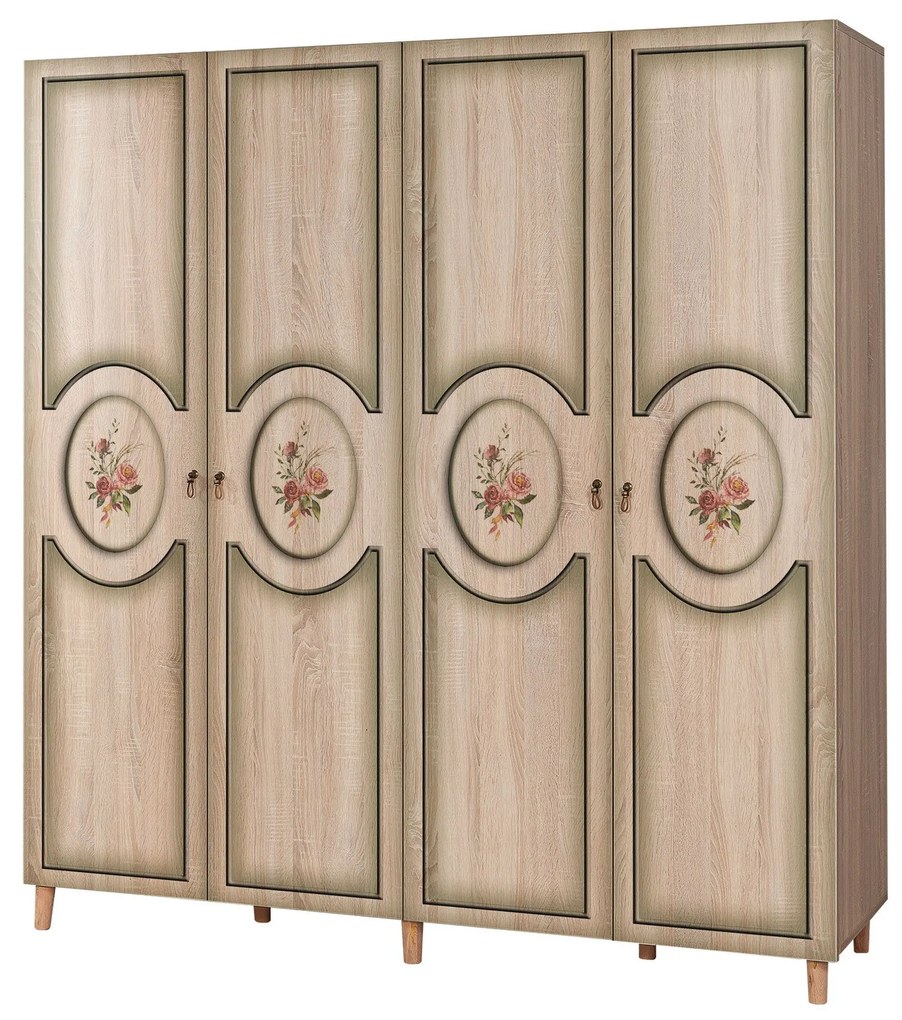 Guarda-roupa Imaj – Carvalho Sonoma – 180x192x52 cm