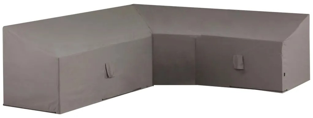 Cobertura p/ conj. lounge em forma de L 270x270x65/90 cm cinza