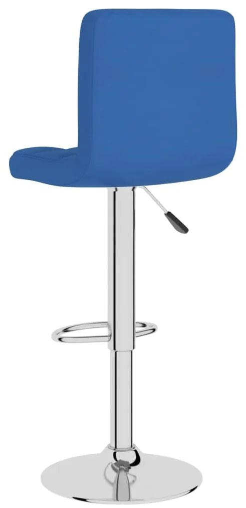 Bancos de bar 2 pcs tecido azul