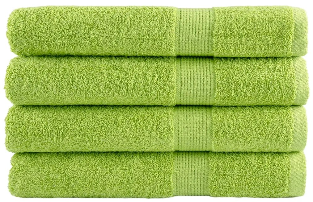 Toalhas sauna premium SOLUND 4pcs 80x200 cm 600 gsm verde maça