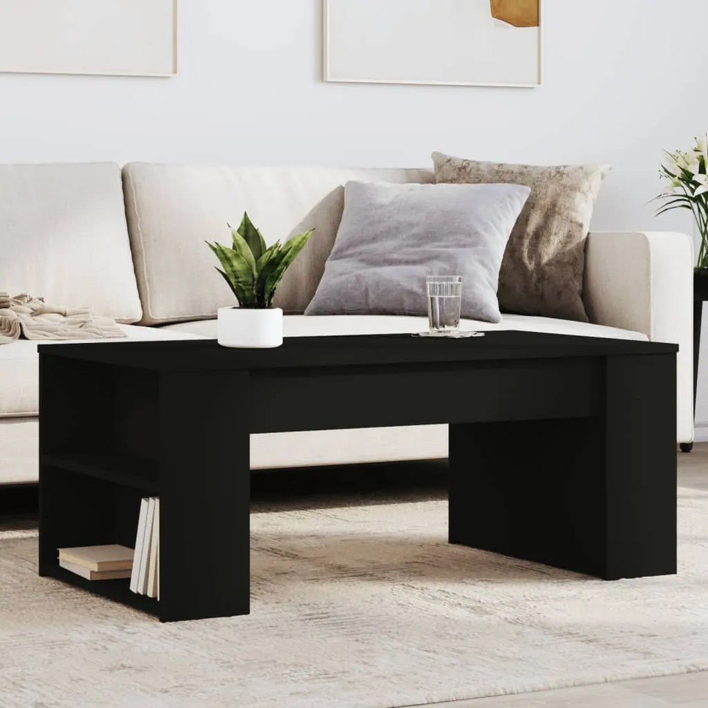 Mesa de centro 102x55x42 cm derivados de madeira preto